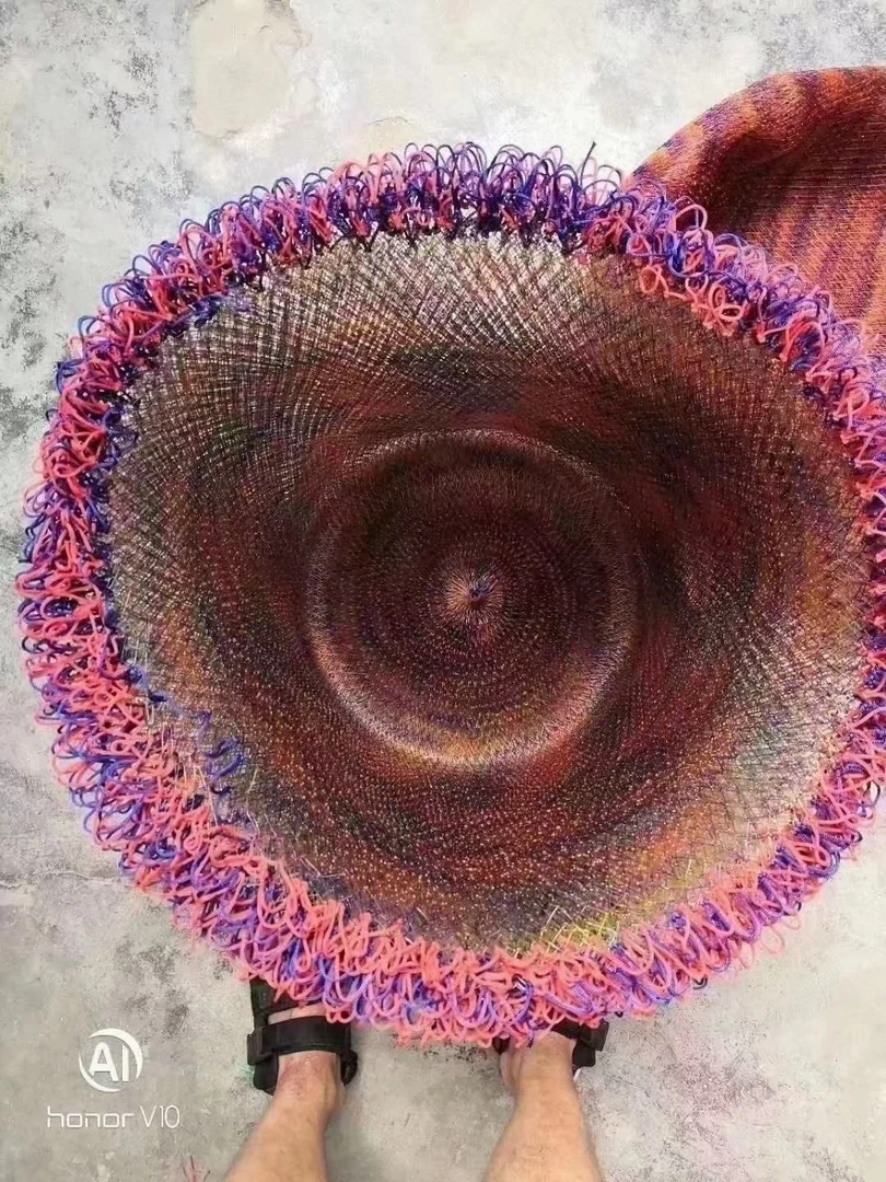 手工编织玉柄网兜