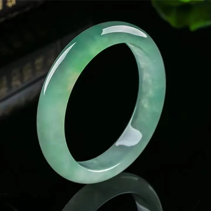 缅甸天然A货玉石翡翠手镯定制正圈玉镯未镶嵌