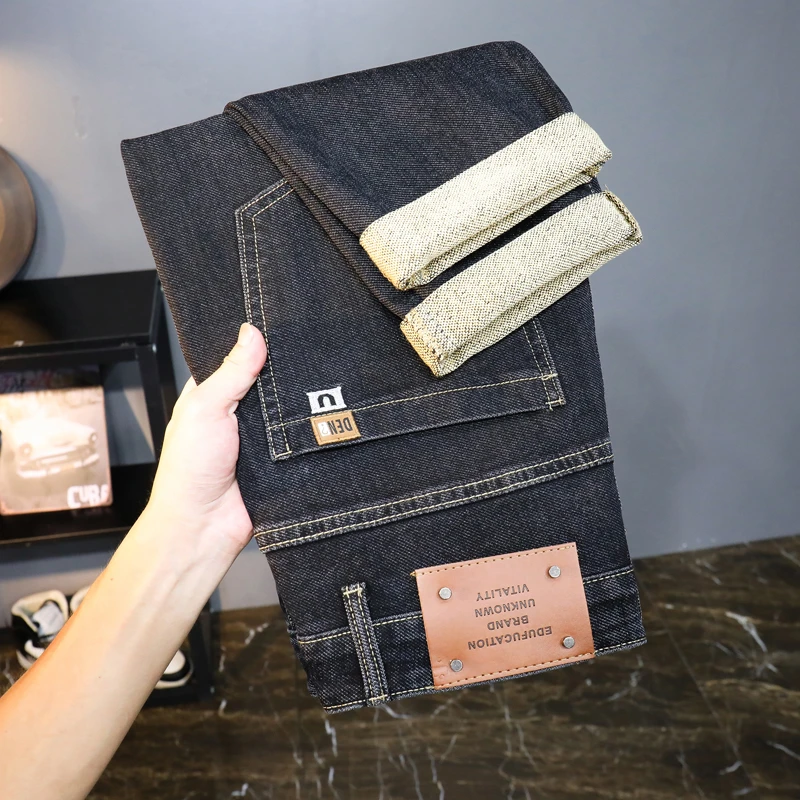 牛仔裤男款爆款2025新款秋季潮流百搭弹力男士修身小直筒休闲长裤