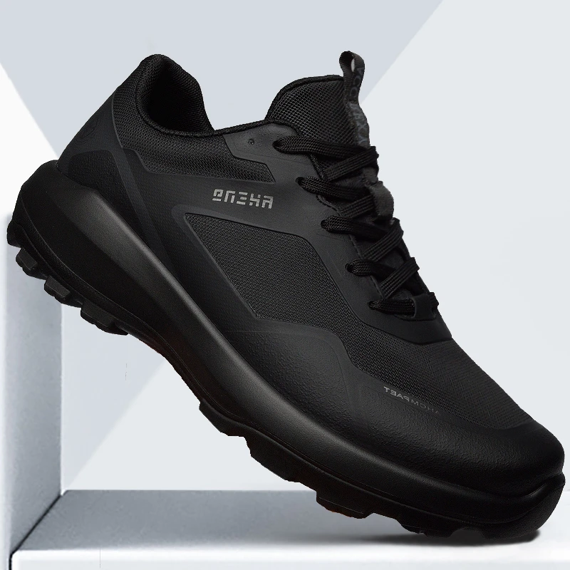 男鞋春季2025新款布面轻便黑色男士休闲鞋潮流户外软底跑步运动鞋