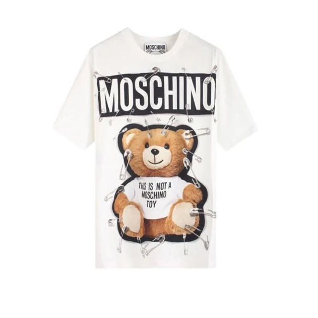 [大贸]MOSCHINO/莫斯奇诺时尚泰迪熊印花短袖T恤 EV070455402002