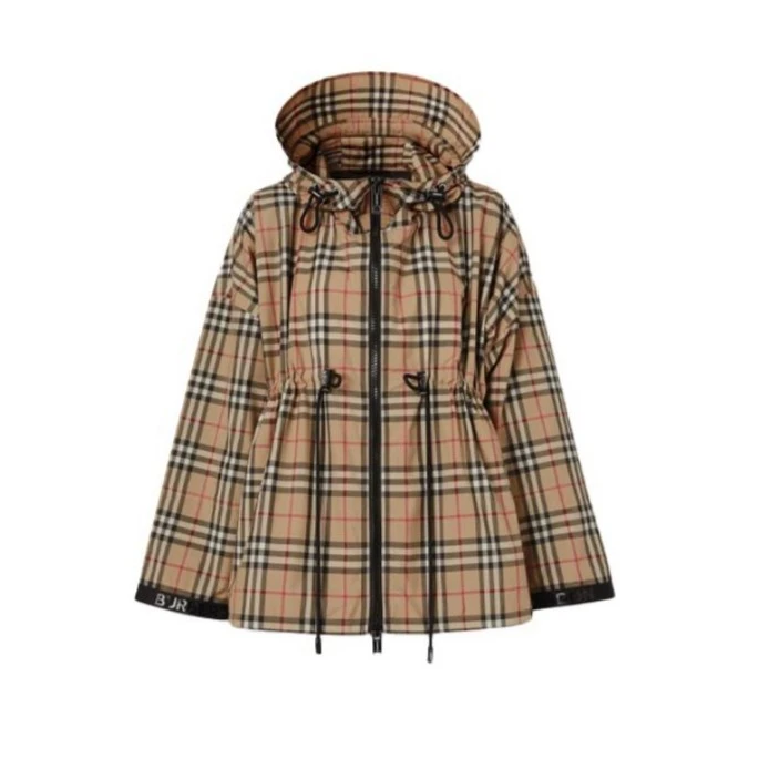 未使用 BURBERRY/博柏利  格纹拉链连帽运动夹克外套