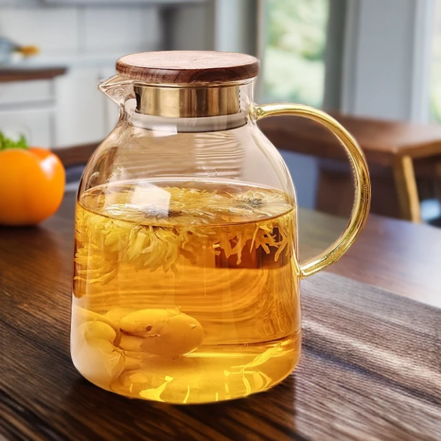 耐高温大容量玻璃套装茶壶家用泡茶壶耐热电陶炉烧水花茶壶凉水杯