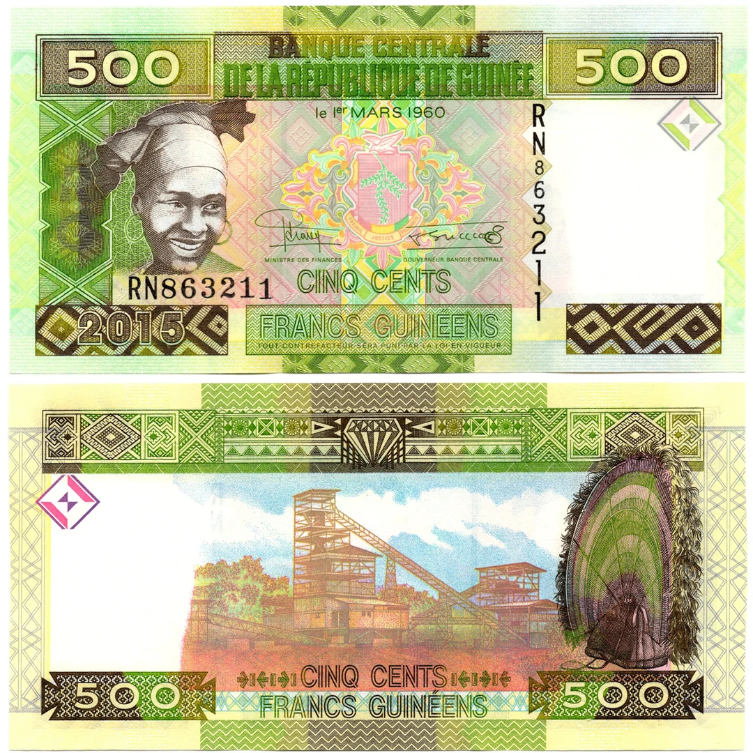 几内亚500法郎2012年全新UNC纸币老纸钞外国钱币收藏