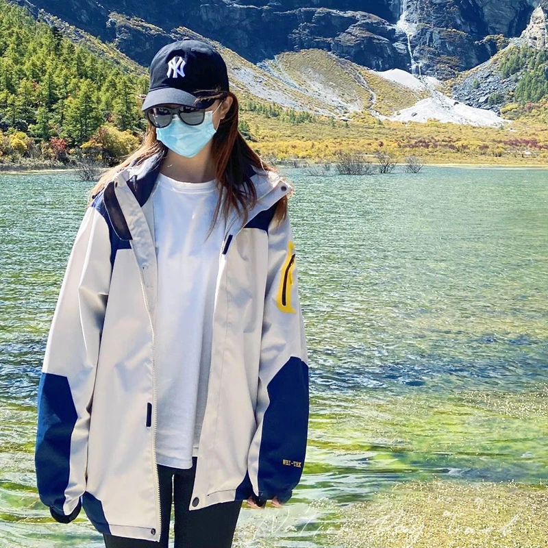 三合一可拆卸保暖外套进西藏登山服户外防水防风男女两件套冲锋衣