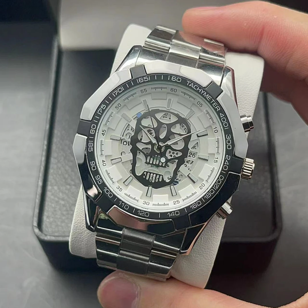 大表盘骷髅头男士手表防水学生夜光商务潮流时尚运动经典百搭腕表