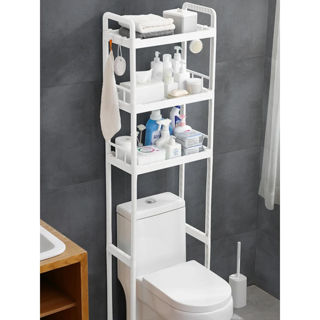 日本进口卫生间马桶置物架壁挂墙上厕所洗澡洗手间脸盆架落地式浴