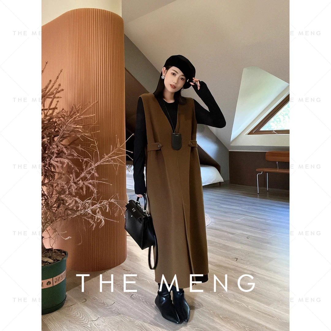 THE MENG【南法-连衣裙】斜纹长款时尚女士连衣裙#QA5045