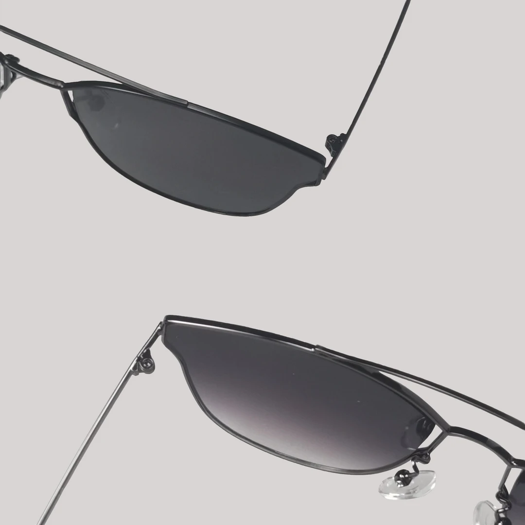 时尚飞行员质感眼镜潮复古磨砂黑框百搭遮阳防紫外线大框男太阳镜