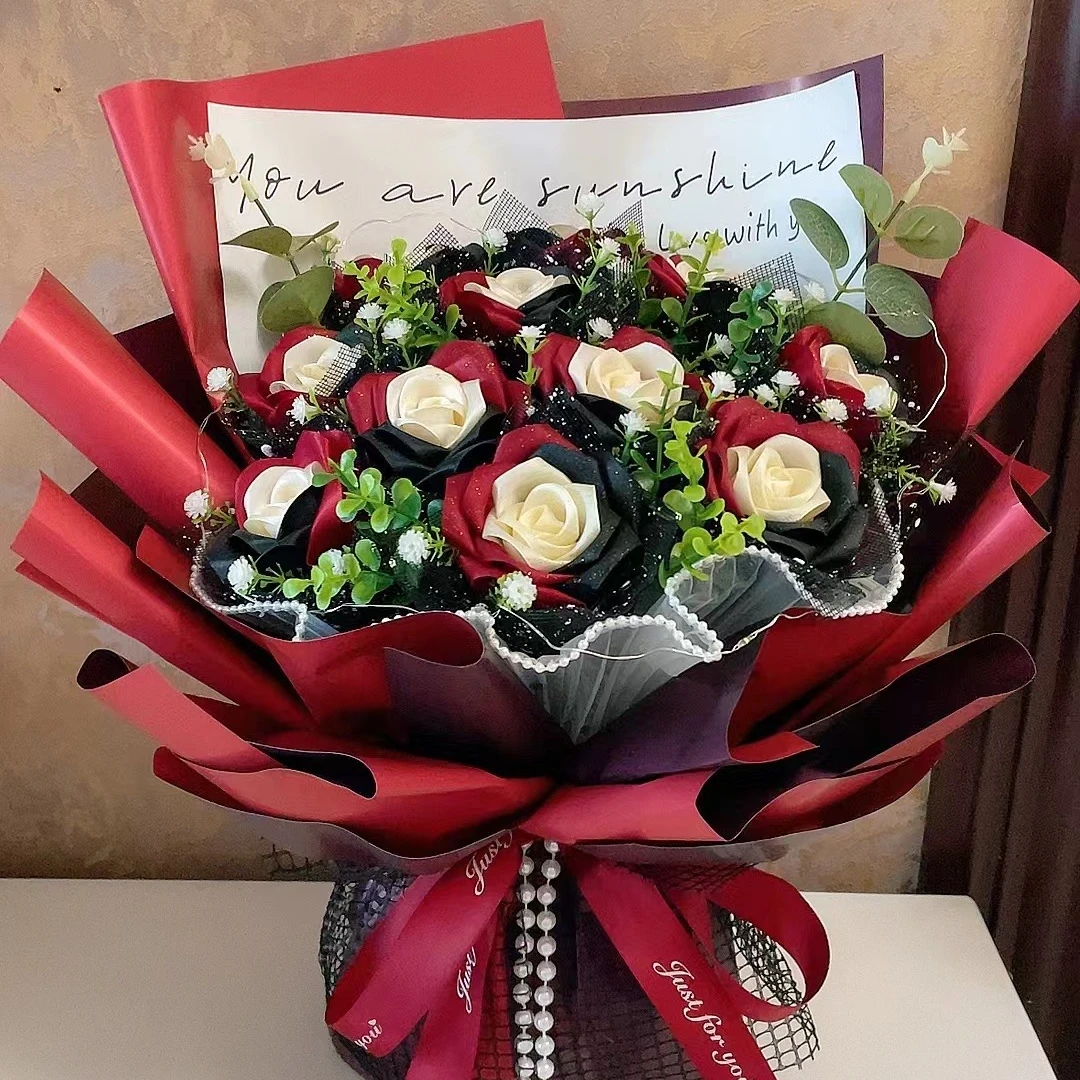 丝带玫瑰材料包手工DIY玫瑰（非成品）