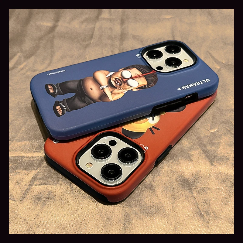 苹果15手机壳潮牌卡通咖啡猫iphone14promax网红菲林磨砂防摔硬壳