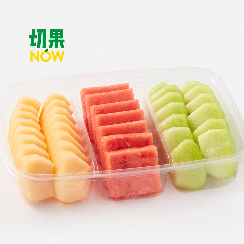 果切【大三拼】西瓜+甜瓜+哈密瓜.600g