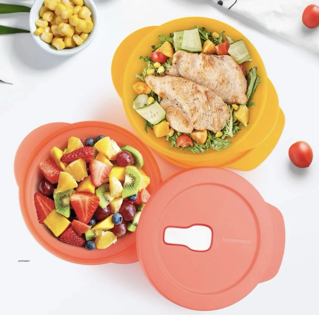 600ML微波水晶圆碗饭盒