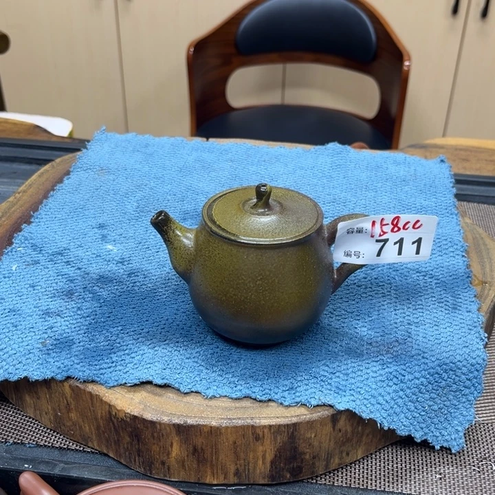 壶711老韩坭兴陶  柴烧君子壶