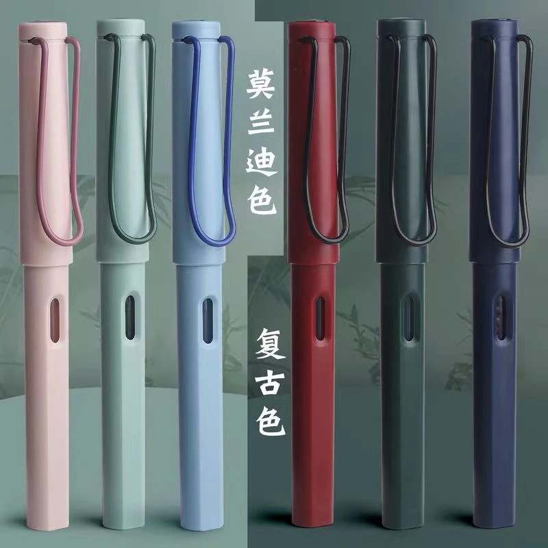 包尖钢笔学生成人替换3.4口径墨囊吸墨两用正姿练字钢笔0.5mm