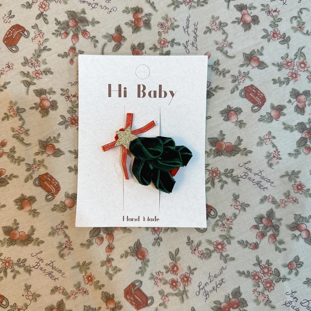 hibaby+】女童圣诞树发夹韩版儿童发饰275