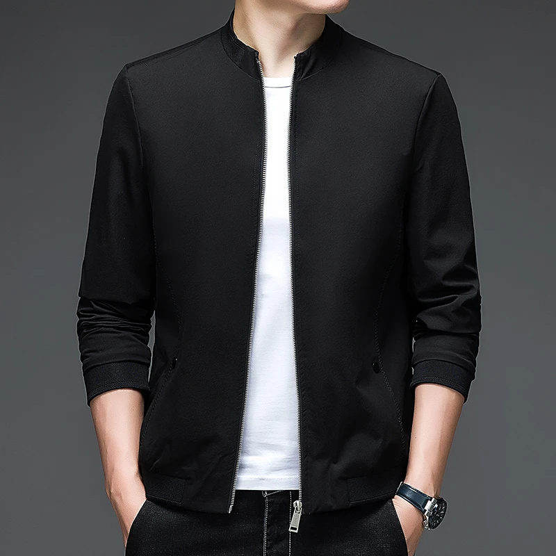 经典男士潮牌夹克休闲时尚春秋季百搭男生夹克春季薄款30715
