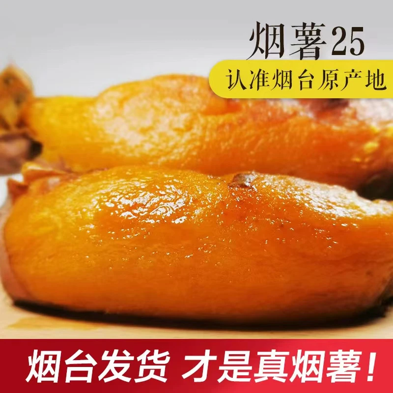 山东烟台烟薯25号糖心蜜薯新鲜红薯净重5斤/10斤产地直发