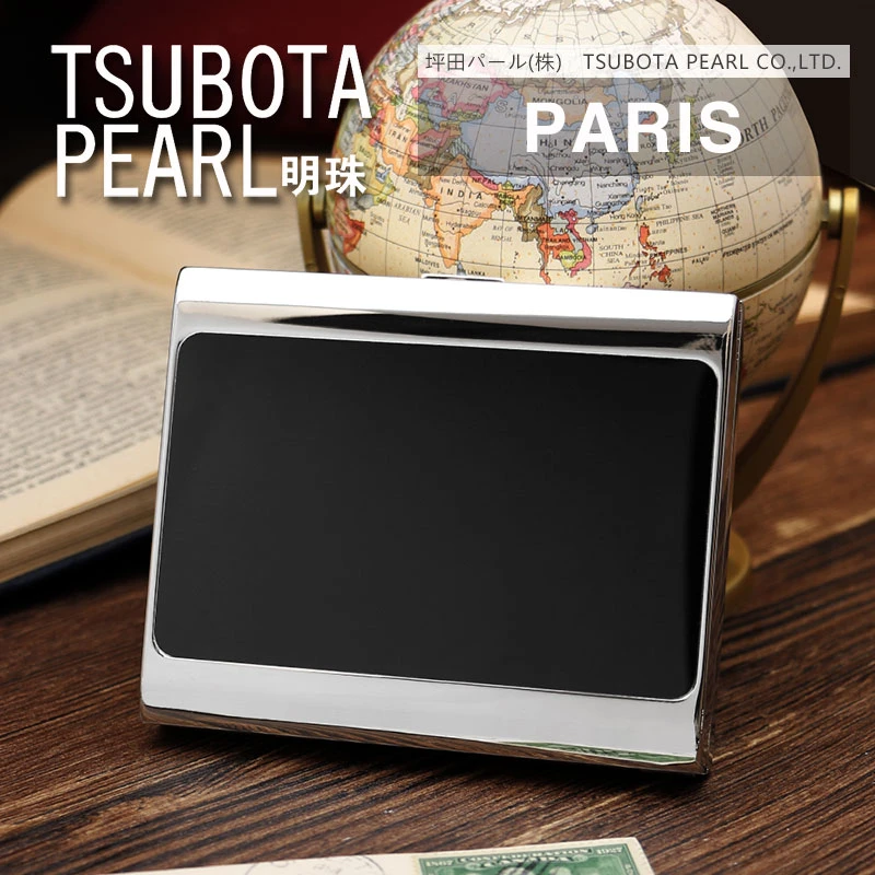 日本原装进口TSUBOTA PEARL明珠20支装纯铜烟盒85mm粗烟100mm细烟