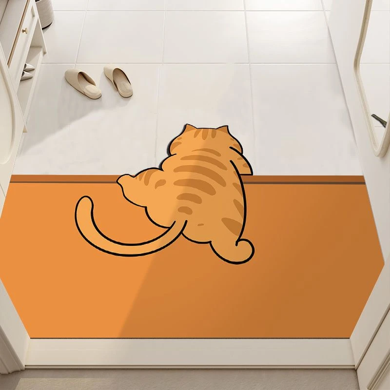 【新疆包邮】入户门地垫玄关进门垫卡通家用卧室门口地毯可裁剪耐