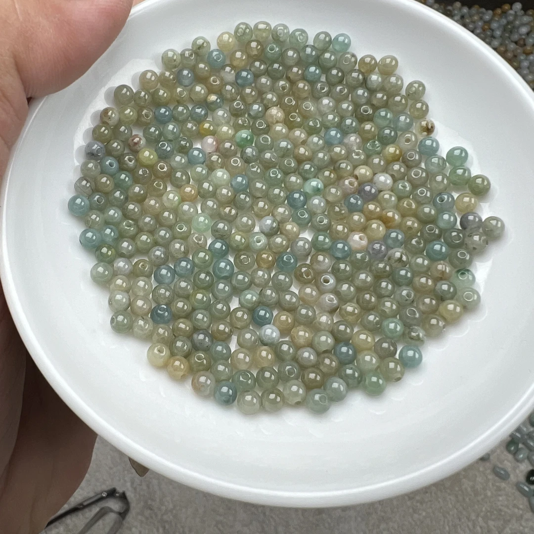 翡翠蓝莓冰糖,040,尺寸4mm,散珠120=30元手工编织