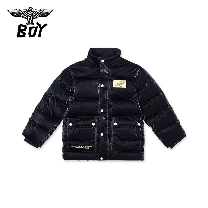 BOY童装男女童休闲时尚朋克保暖短款羽绒服K28013