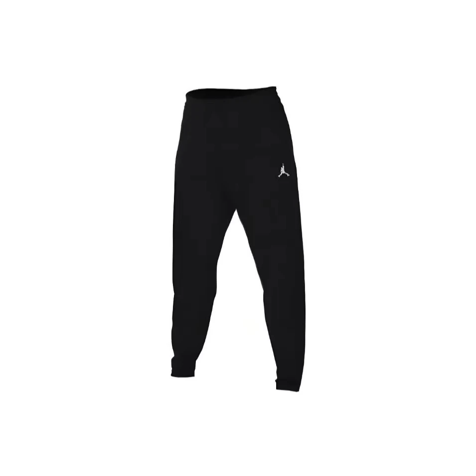 Jordan 男款纯色黑色舒适束脚针织运动裤FV8609010