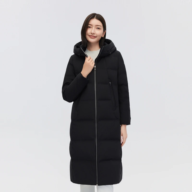 波司登2023冬季新款鹅绒女长款新户外时尚商务气质保暖羽绒服外套