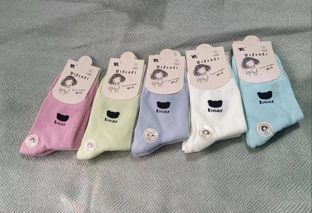 袜子十双女士短袜糖果色棉四季可穿耐穿时尚女款颜色随机
