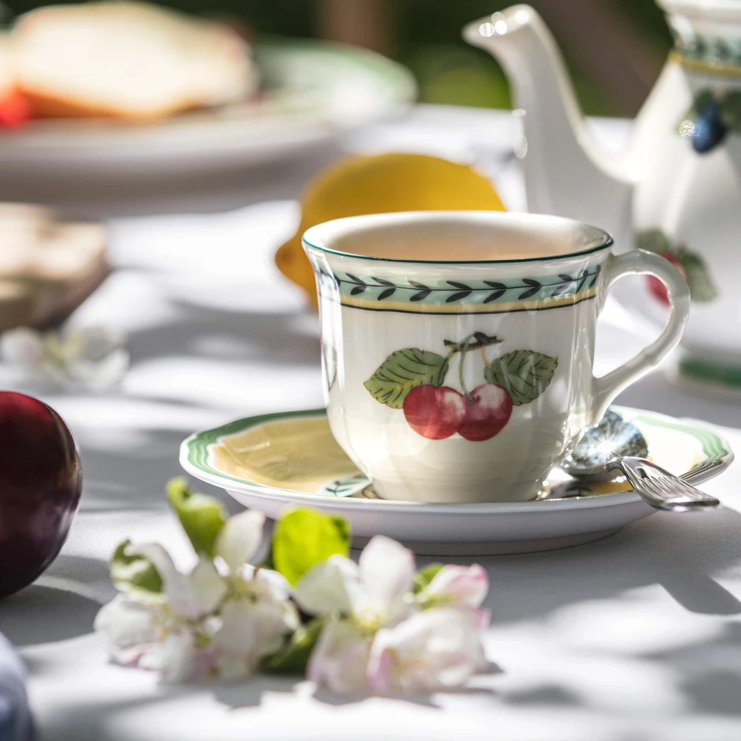【温情予你】精致杯碟 咖啡杯 德国唯宝 法式花园