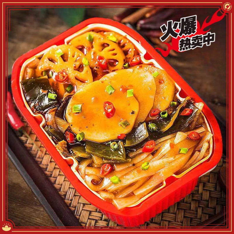 重庆网红自热小火锅食品学生牛肉荤菜便宜加热劲道自助川味麻辣烫