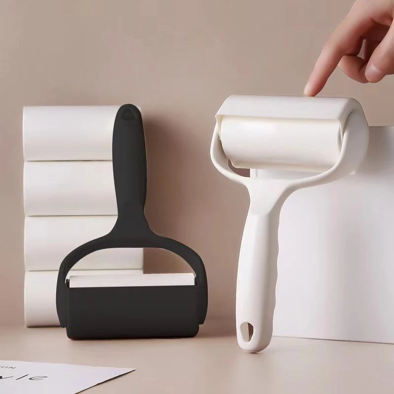 粘毛器滚筒可撕式滚刷沾毛除毛猫毛粘头发神器粘纸滚撕纸替换卷纸