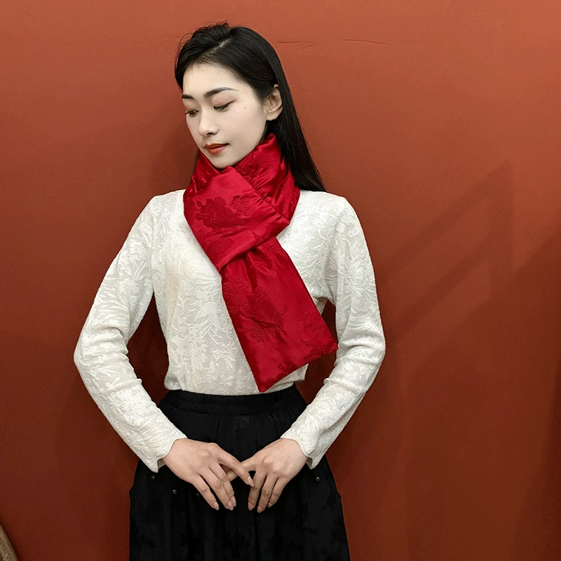 【围巾云肩】百搭款上衣搭配云肩手绣桑蚕丝网红女士中国风中式长袖