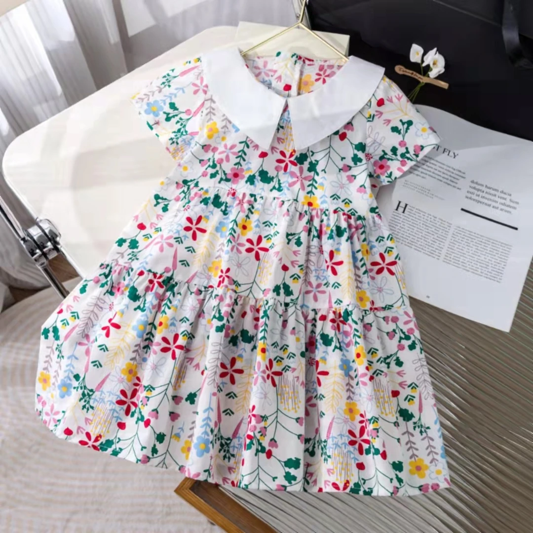 2023女童时尚碎花连衣裙夏季韩版裙子