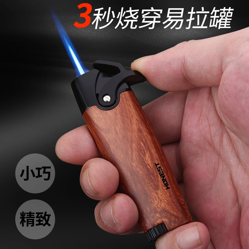 HONEST/百诚百诚乔麦直冲防风打火机小巧纤细电子点火便携礼品款6