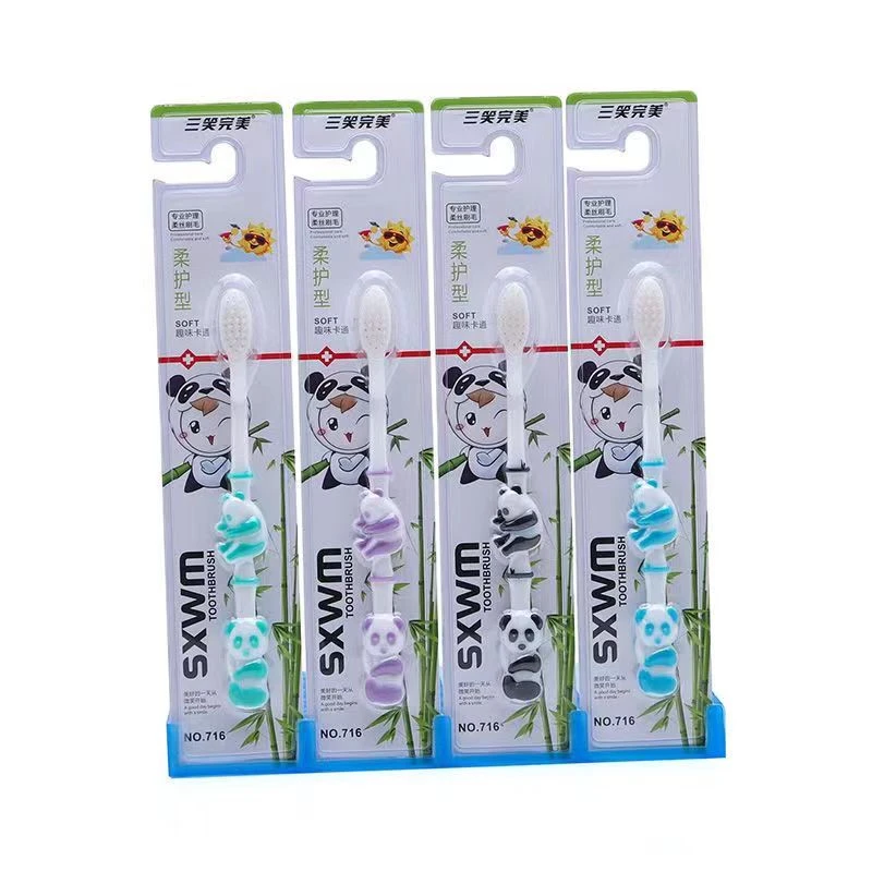 2-10岁三笑完美儿童软毛高品质牙刷独立包装卡通牙刷装清洁护龈