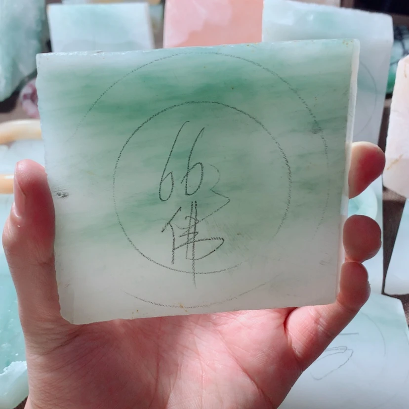 【闪购商品】石英质玉（天山翠）手镯未镶嵌雪*定制手镯66
