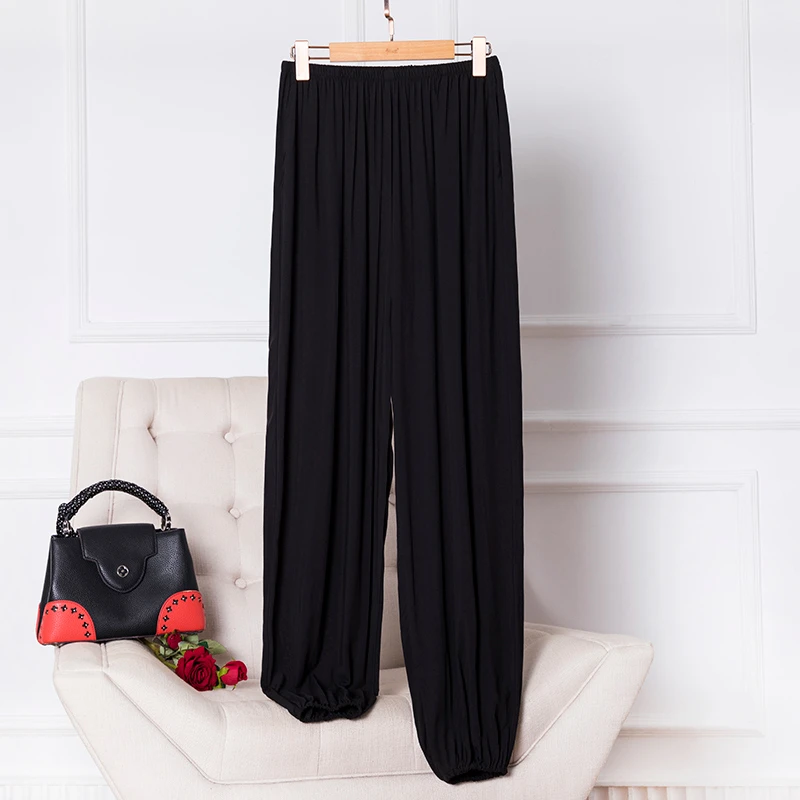 棉绸灯笼裤太极裤中老年棉绸裤人造棉长裤棉绸睡裤可外穿男女同款