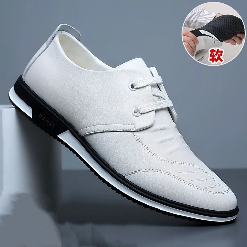 【断码】男士时尚透气皮鞋休闲男皮鞋8126