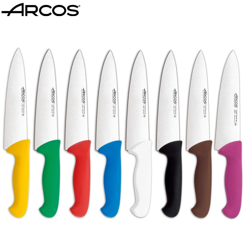 ARCOS进口彩色手柄厨刀拥有NSF HACCP SGS 及手柄银离子