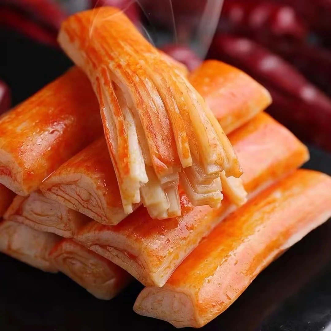 【小鱼儿】鳕鱼蟹味柳 90克/包*10包  5根/包 手撕鳕鱼蟹柳棒 即食