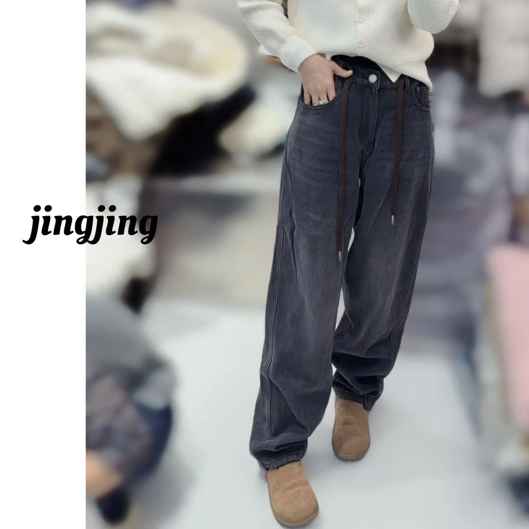 冬季新款休闲百搭维素➕弯刀牛仔裤（52030）