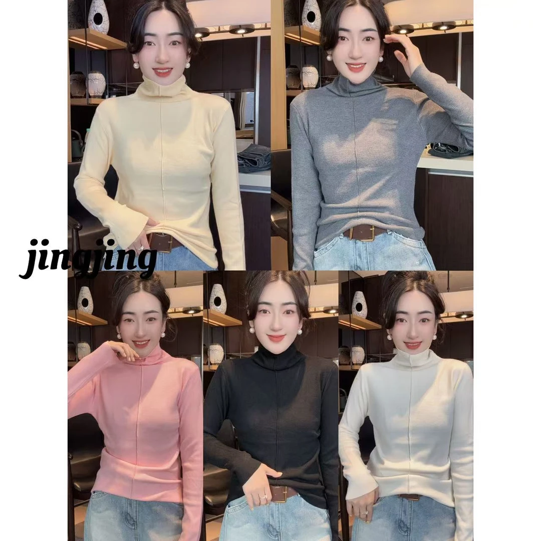 秋冬新款休闲百搭净版高领针织衫（1106）