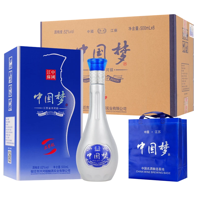 贵人缘中国梦浓香型52度白酒500ml hr52度