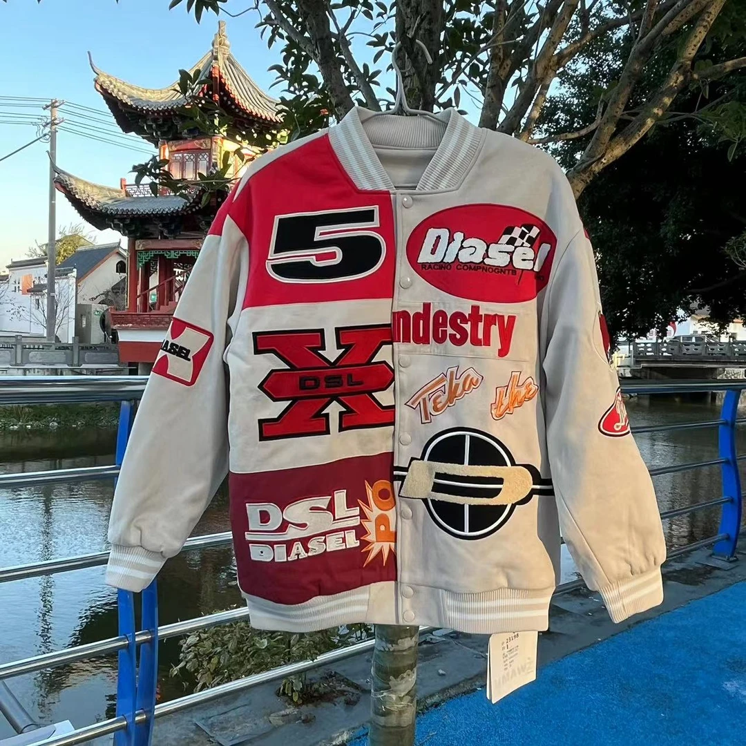 秋冬休闲宽松潮流时尚百搭男士棒球服加绒王嘉尔同款