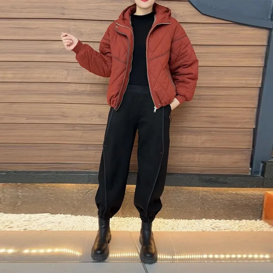 清仓秋冬棉服新款四色宽松遮肉洋气