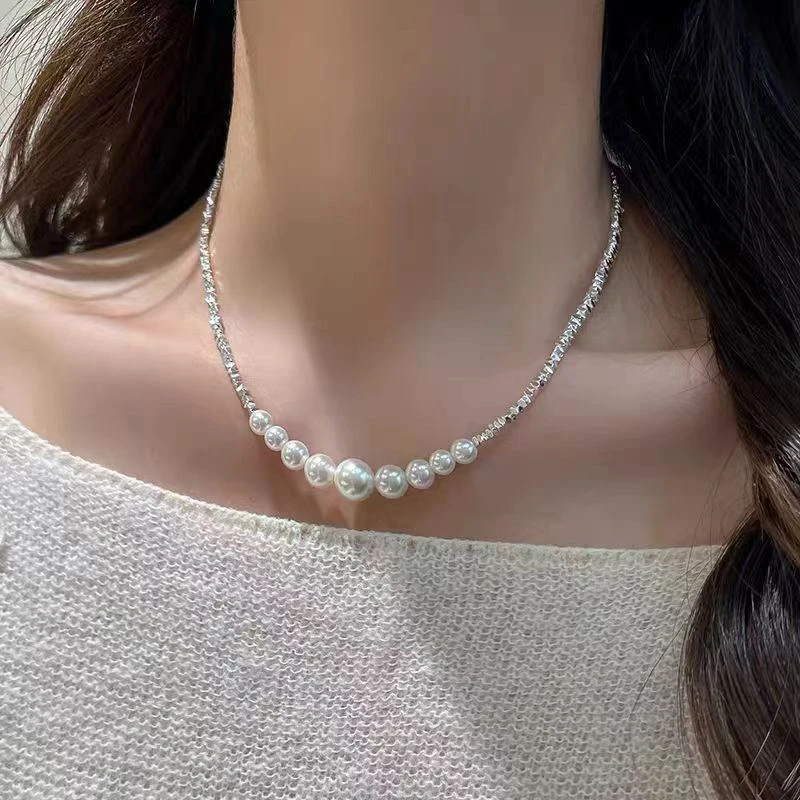非金属仿珍珠项链 高档女装项链