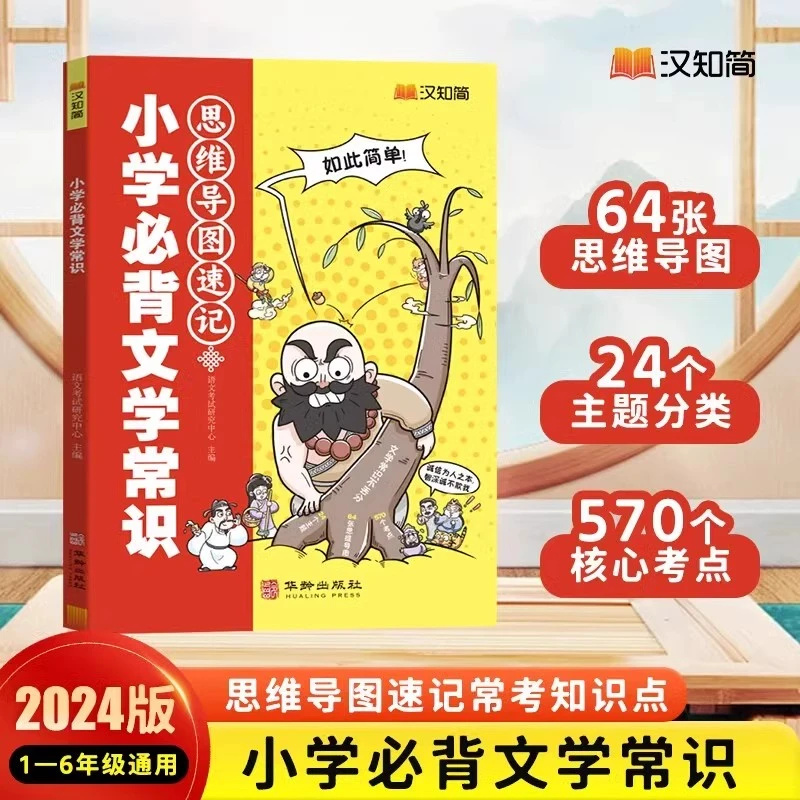 [小学必背文学常识]思维导图速记图解百科常识小学通用