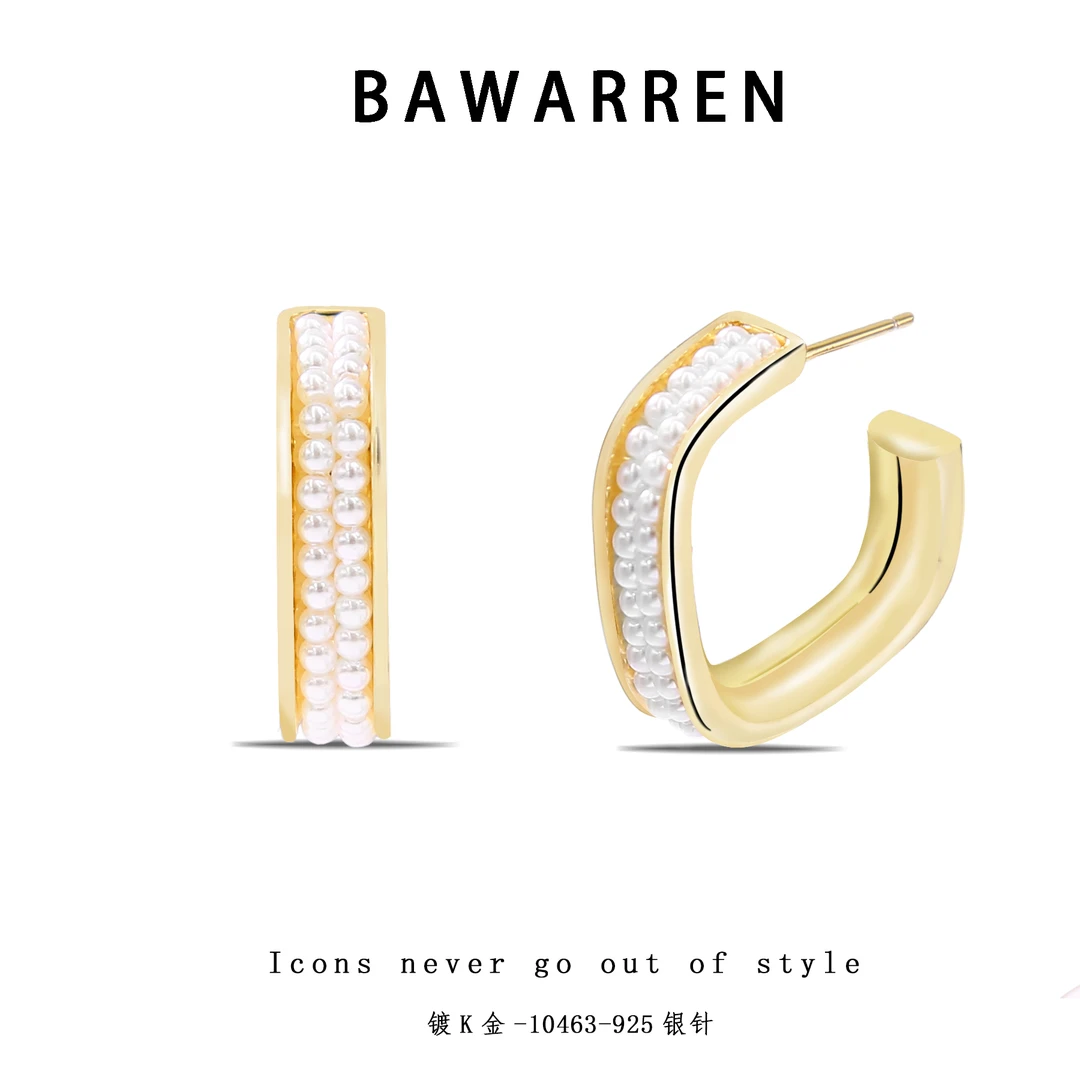 铜合金耳饰 精工CNC 10463-轻奢气质耳环时尚