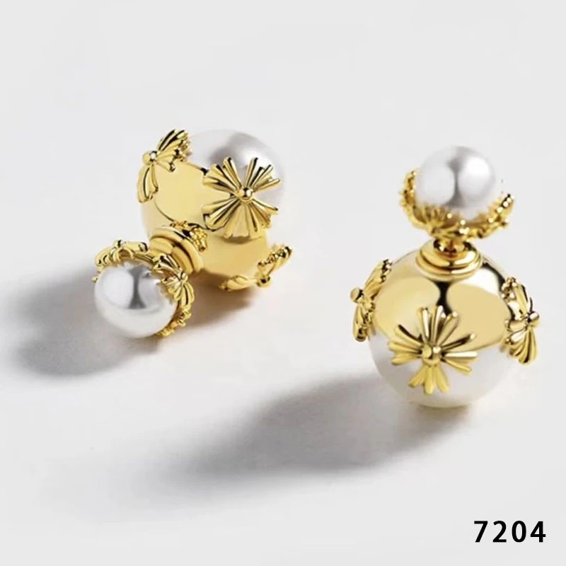 铜合金耳饰 7204-精致耳钉简约百搭